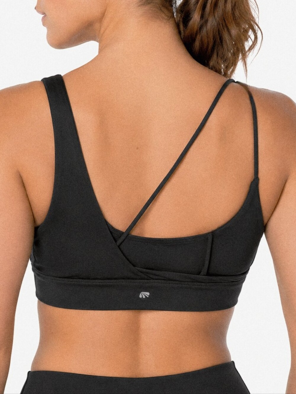 EUC Cyclehouse By Marika Womens Hope Mesh Black Strappy Back Sports Bra Sz M